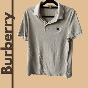 Burberry: Beige Polo, Size Medium.